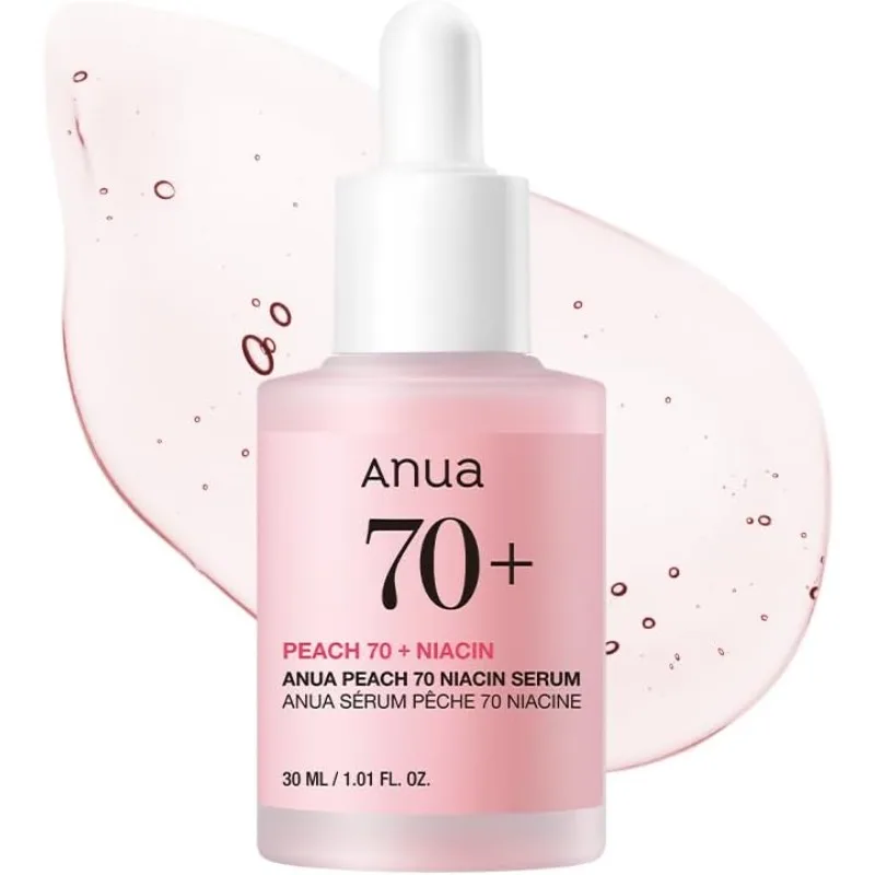 Anua Peach 70 Ниацинамидная сыворотка 30 мл / осветляющая увлажняющая сыворотка для лица / ежедневная чистая красота (1,01 фл. унция)