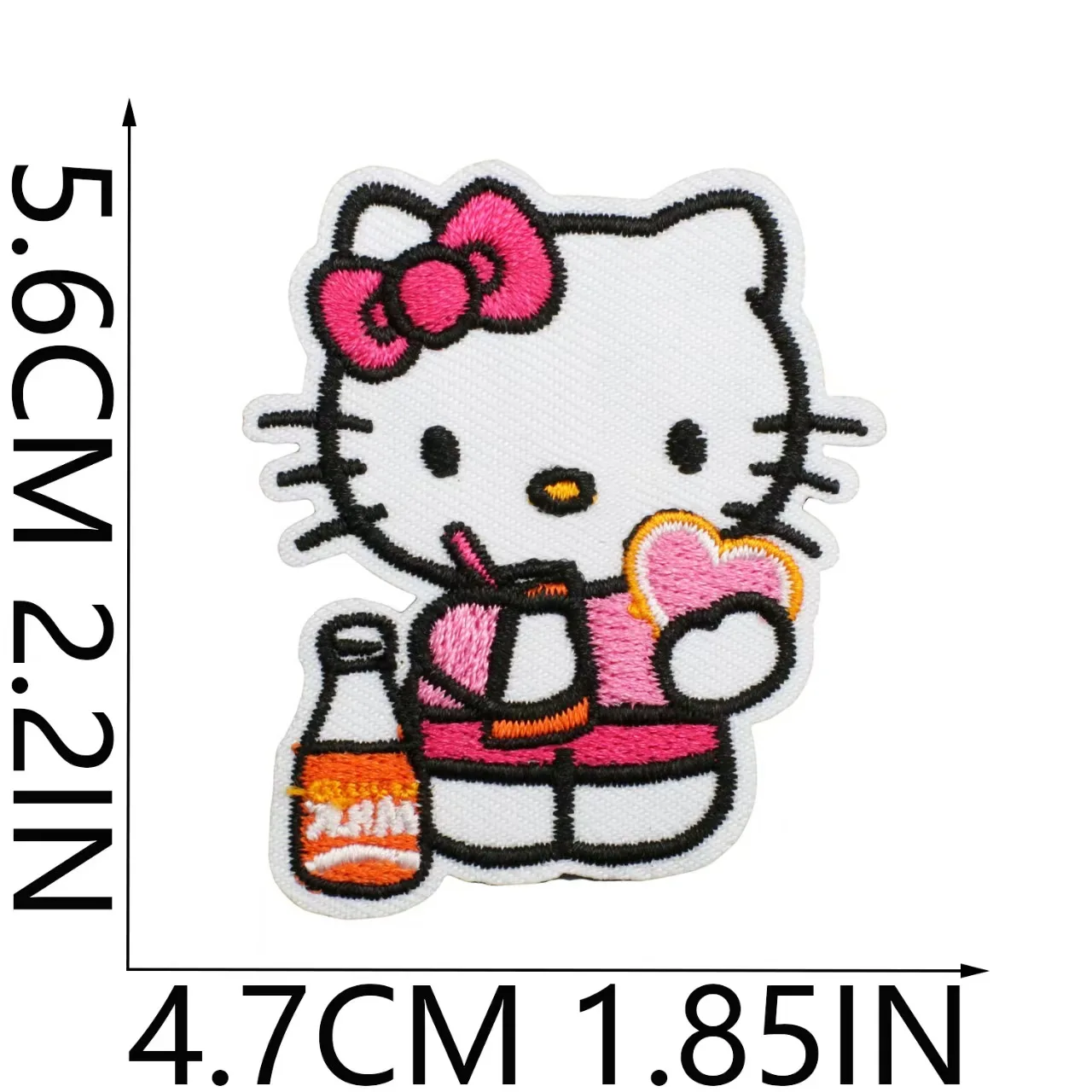 Фото Вышитые нашивки с узором «Человек-паук» «Hello Kitty», пришивные самоклеящиеся аппликации для одежды Marvel для украшения своими руками №5