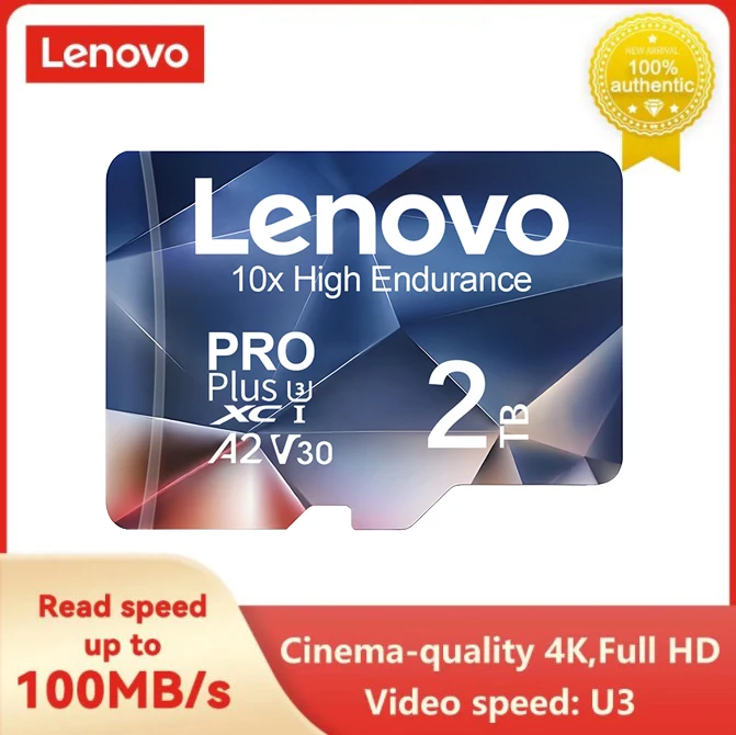Lenovo флэш-карта SD C10, класс 10, 128/256/512 ГБ