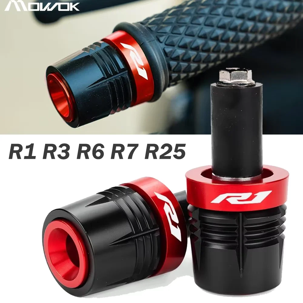 Для Yamaha R1 R3 R6 R7 R15 R125 R25 YZF YZFR1 YZFR3 YZFR6 YZFR7 Аксессуары для руля мотоцикла, ручка, крышка, торцевая заглушка