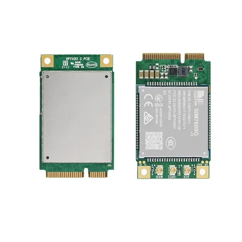 SIMCOM SIM7600G SIM7600G-H Модуль Mini Pcie LTE Cat4 со слотом для SIM-карты 850/900/1800/1900 МГц B1/B2/B3/B4/B5/B7/B8/B12/B13/B18
