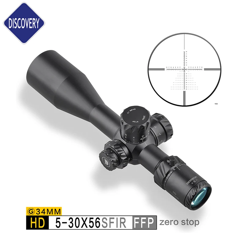 Прицел для винтовки Discovery HD 5-30X56SFIR FFP, оптический охотничий прицел с первым фокусным расстоянием, трубка 34 мм