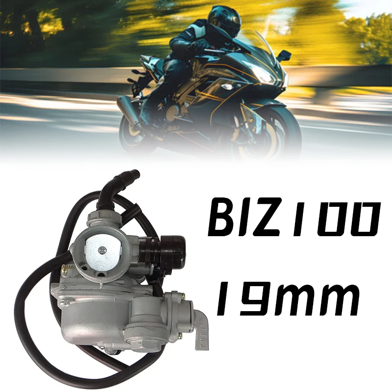 Карбюратор мотоцикла 19 мм для Honda BIZ100 BIZ 100 C100 C100M, высокопроизводительный двигатель, замена топливной системы, детали для ATV UTV