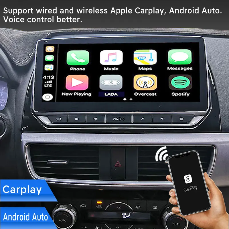 Фото Автомагнитола для Mazda 6 Atenza, мультимедийный плеер на Android 13, с экраном 2014 дюйма, GPS, для Mazda 6 Atenza, 10,25-2015 №2