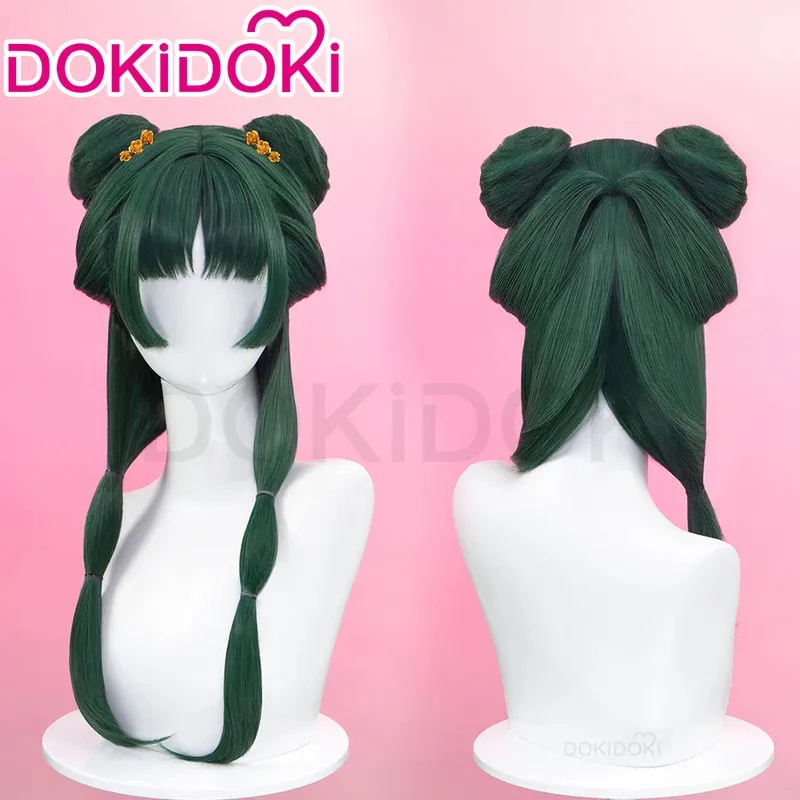 Фото AA wat В НАЛИЧИИ Maomao Аниме The Apothecary Diaries DokiDoki Women Cute Blackish Green Long Hair Mao Wig Tail E2025 New №3