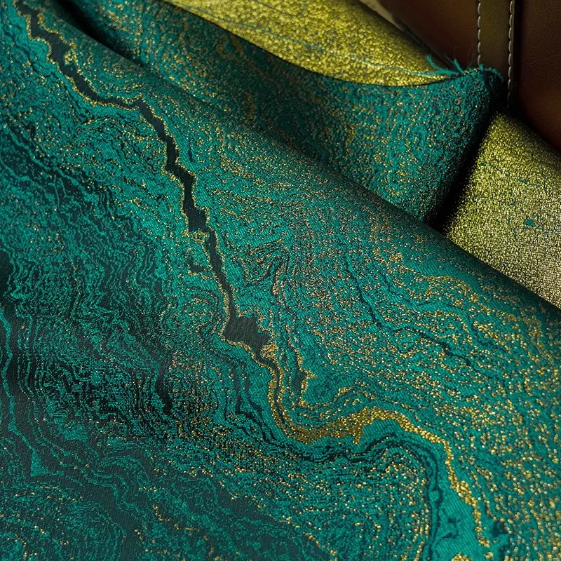 Новый стиль, яркая золотая сумка Hanfu, жаккардовая темно-зеленая плиссированная ткань для юбки