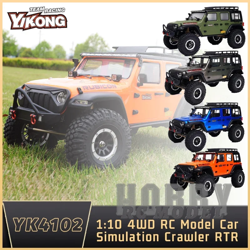 YK 4102 PRO 1/10 RC электрическая модель с дистанционным управлением автомобиля рок-дорожник гусеничный автомобиль для взрослых и детей игрушки подарки 2,4 ГГц RTR