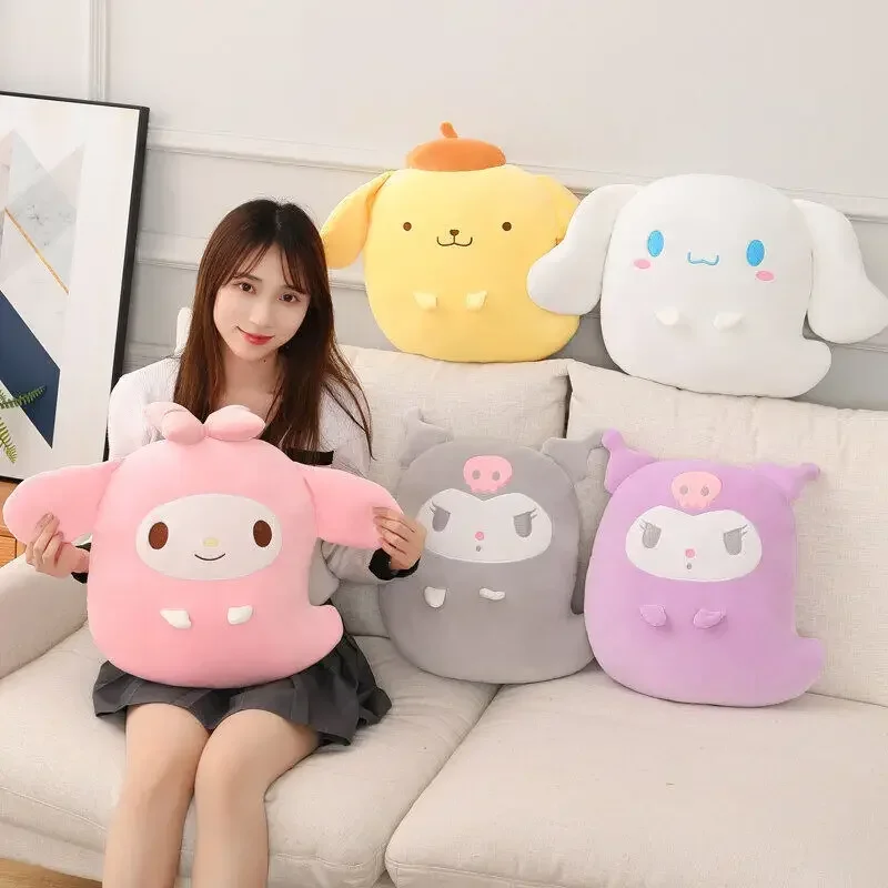 Sanrio Kuromi My Melody плюшевая игрушка мягкая декоративная подушка милый декор комнаты аниме фигурка Cinnamoroll детский подарок на день рождения