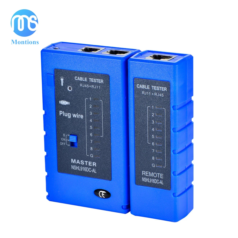 Сетевой Кабельный тестер Montions, тестовый инструмент RJ45 RJ11 RJ12 CAT5 CAT6 UTP USB LAN провод Ethernet