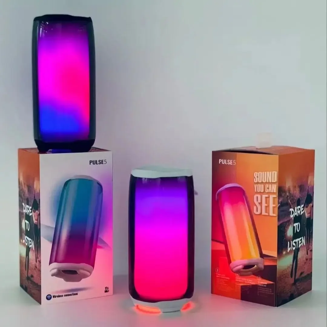 Bluetooth-Колонка PULSE 5 Family K Song, Портативная колонка RGB, атмосферная лампа, внешний водонепроницаемый сабвуфер с микрофоном