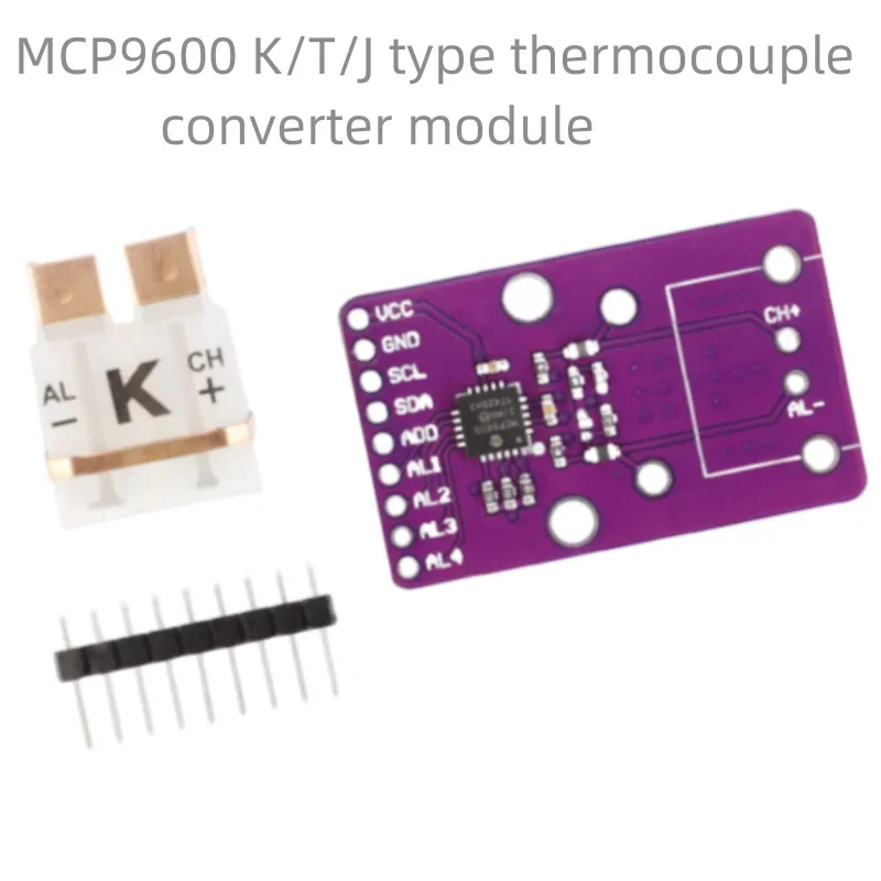 Модуль преобразователя термопары типа MCP9600 K/T/J имеет напряжение преобразования температуры электромобильной силы 2,7–5,5 В.