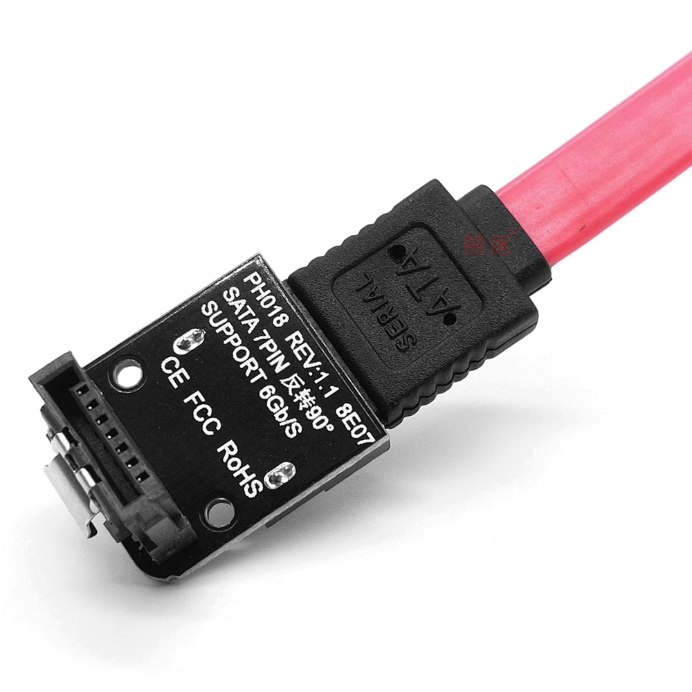 SATA кабель драйвер жесткого диска адаптер SSD 90 градусов гибкий SATA кабель для подключения компьютера