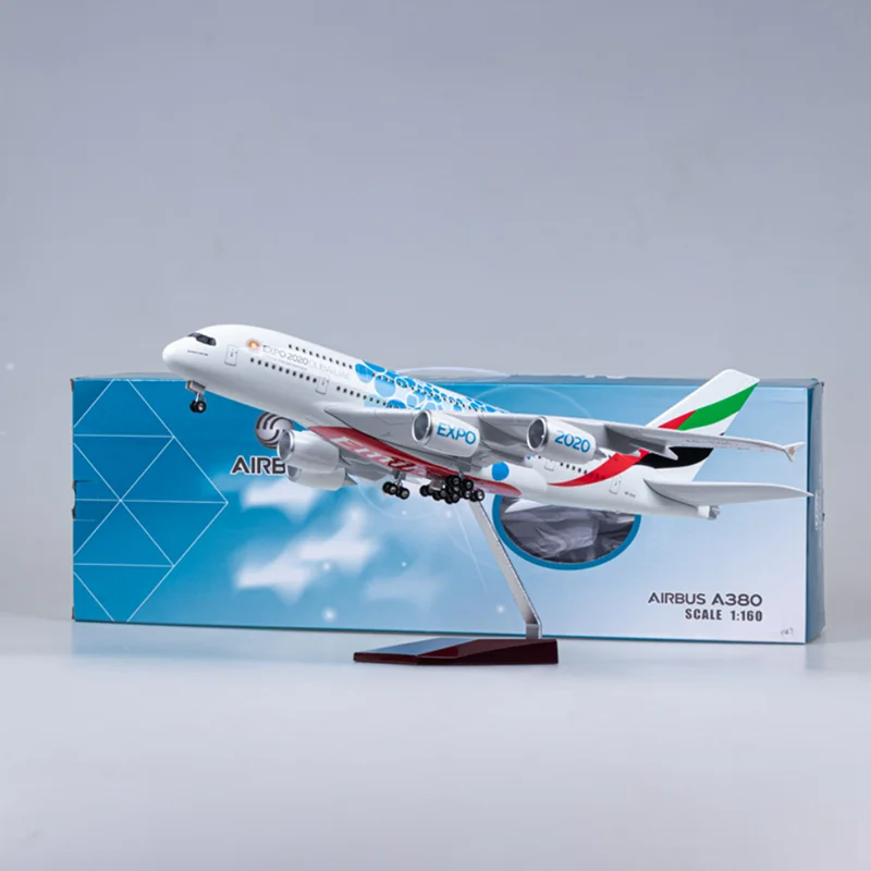 Модель самолета Emirates A380, масштаб 1:160, модель литая самолета из смолы, коллекционный дисплей, подарок