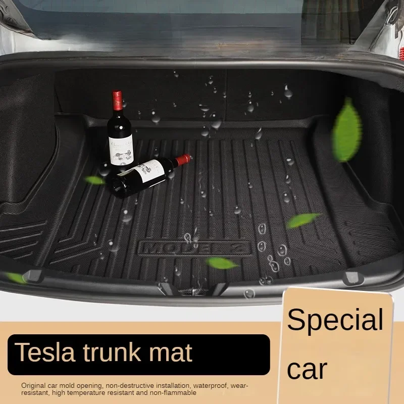 Для tesla model3 коврик для багажника коврик для задней двери модификация ТПЭ коврик для багажника Аксессуары Украшение