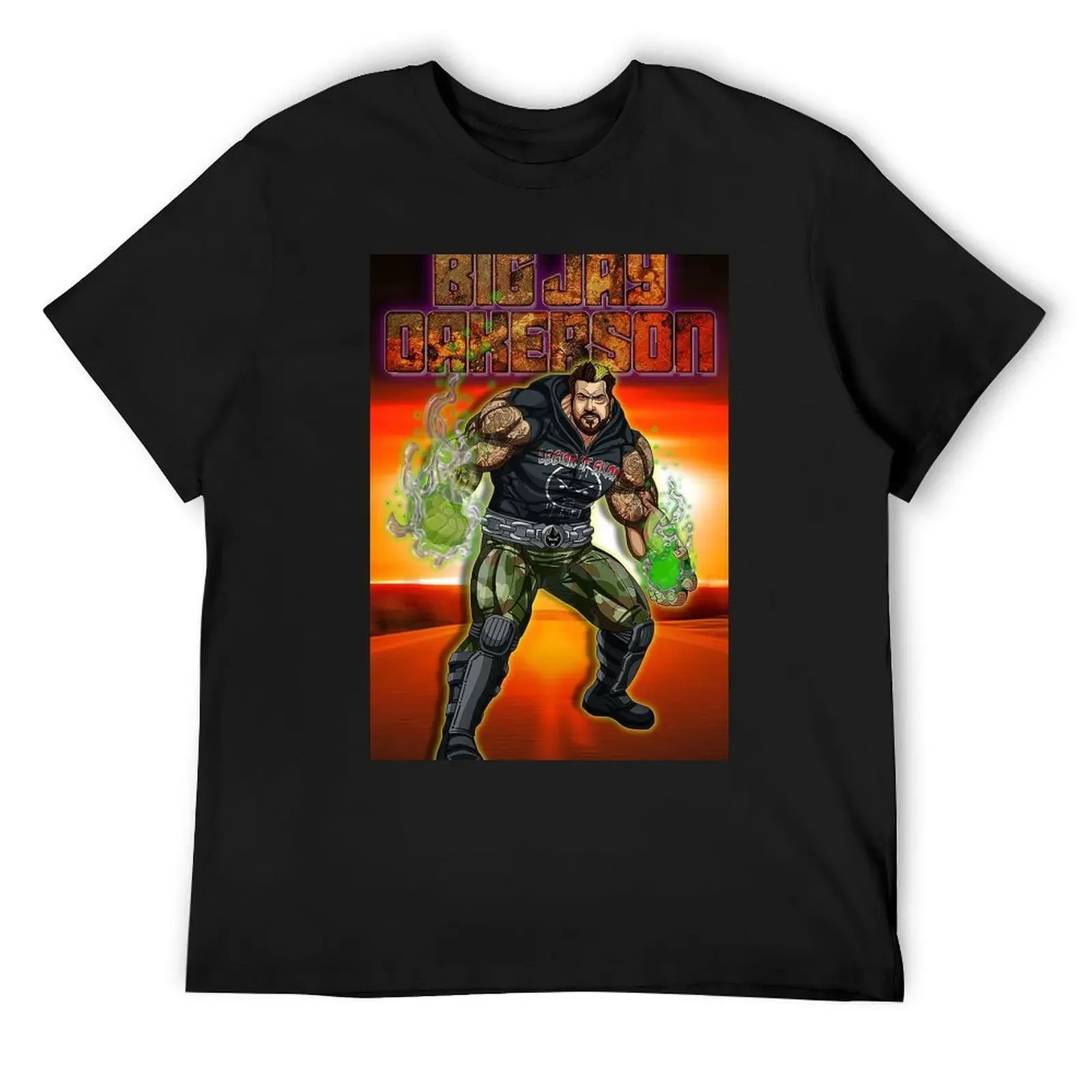 Футболка Big Jay Oakerson Fanart, мужская одежда, рубашки большого размера, футболки с рисунком, тренировочные рубашки для мужчин