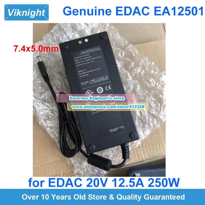 Оригинальный адаптер переменного тока EA12501Q-200 EDAC 20 В 12,5 А 250 Вт Блок питания для док-станции Hp