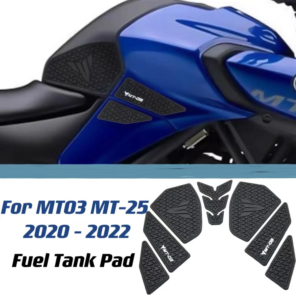 Водонепроницаемая резиновая наклейка для топливного бака для Yamaha MT-03 MT03 MT-25 MT25 2020 - 2022
