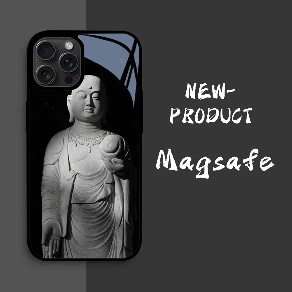 Фото Буддизм Будда Ом Хамса дзен телефон для iPhone16 15 14 13 12 11 Pro Xs Max Mini XR X 7 8 Plus роскошный зеркальный жесткий чехол №4