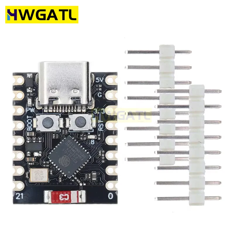 HWGATL ROBOT ESP32-C3 Макетная плата ESP32 C3 SuperMini WiFi Bluetooth для Arduino