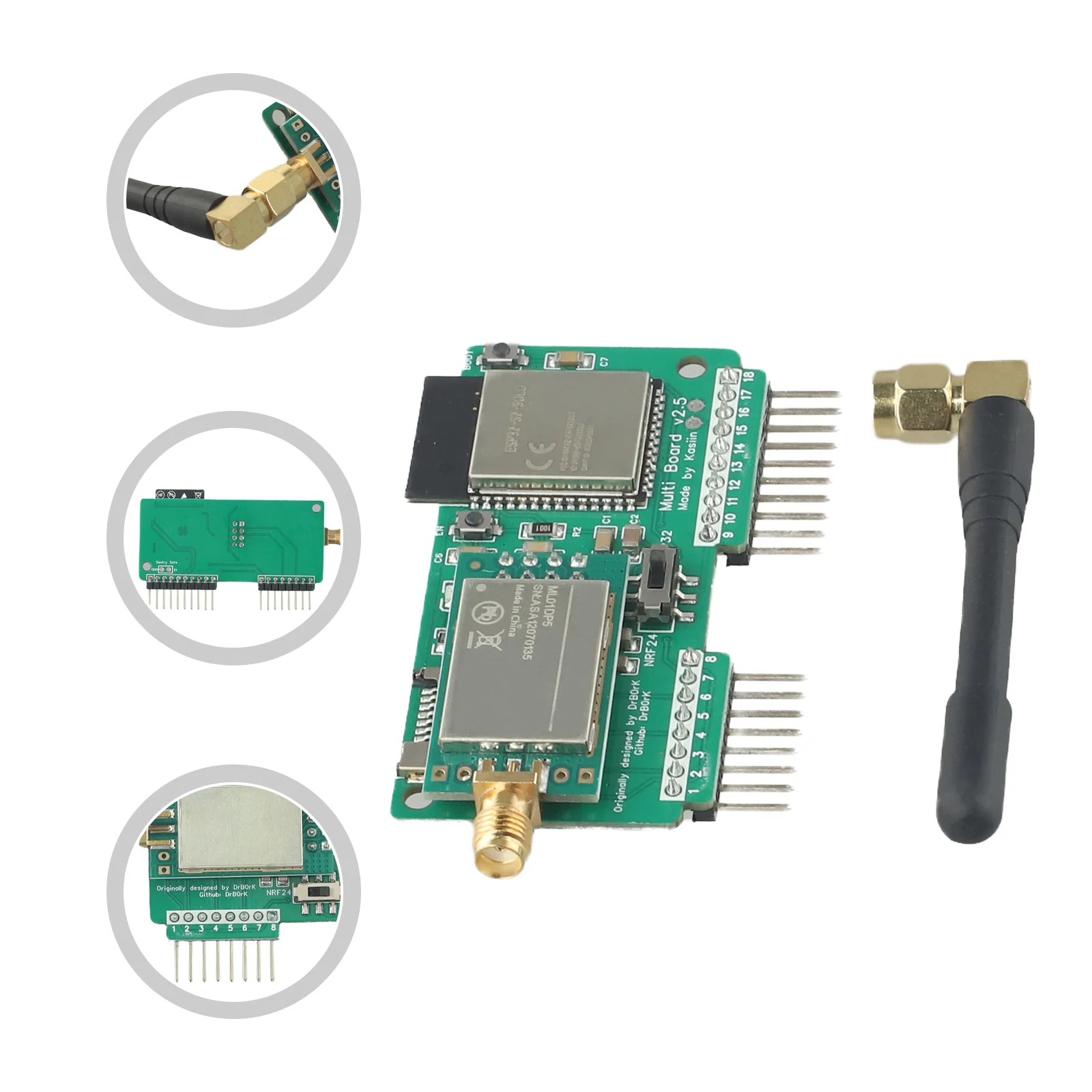 Фото Сменная макетная плата для Wi-Fi мультиплаты NRF24 + ESP32 тестовые измерители новый дизайн макетная плата детали электроинструмента №3
