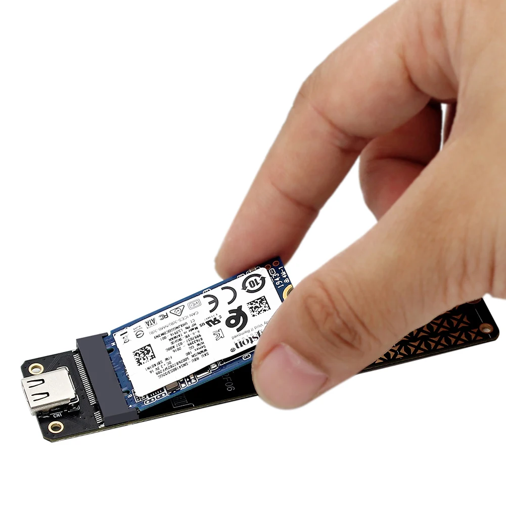 Фото Карта конвертера USB3.1 M.2 для Shunmaii SSD 2230/2242/2260/2280, совместимая с SATA(NGFF) SSD M/B + Mkey 10 Гбит/с №4