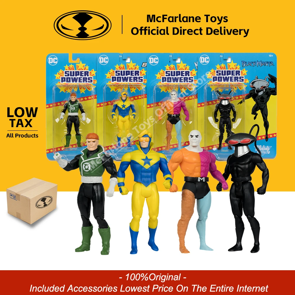 Игрушки McFarlane DC супер мощный набор золотой Авангард Зеленый Фонарь Бэтмен черный Манта Супермен экшн-фигурка