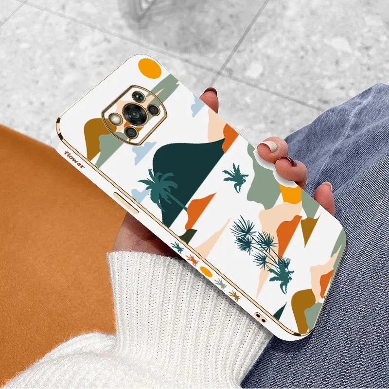 Роскошный чехол с покрытием «Холм пейзаж» для телефона Xiaomi POCO X3 X5 X3GT X4GT X3NFC X4NFC X4Pro X5Pro F5 F4 F3 F4GT M5 M4Pro M3, чехол (art.: 3920c4487fade) - 3920c4487fade