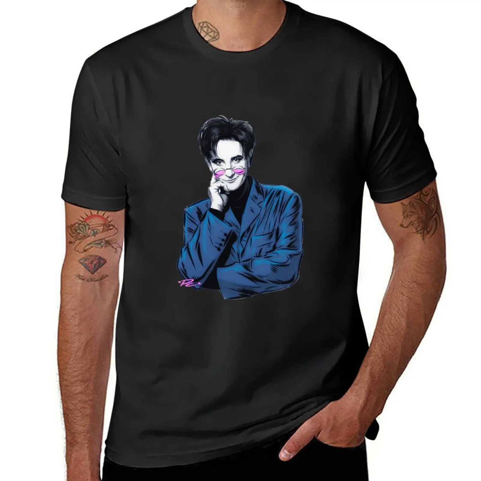 Kd Lang T-Shirtk.d. Футболки с рисунком Лан-ан иллюстрация пола цеммика, футболки с рисунком, аниме одежда, мужские хлопковые футболки