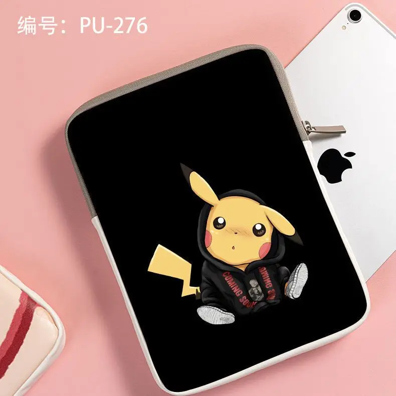 Фото Disney Stitch Pikachu Симпатичная розовая сумка для ноутбука Lenovo Dell HP Huawei Xiaomi Macbook Air M2 Чехол 10, 11, 12, 13, 14, 15, внутренний пузырь №3