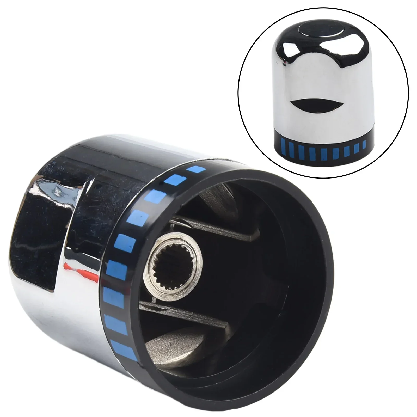 Фото -1 пара TThermostatic Valve Core, интеллектуальные ручки управления включением и выключением для смесителей для ванны и душа, солнечная термостатическая головка клапана №2