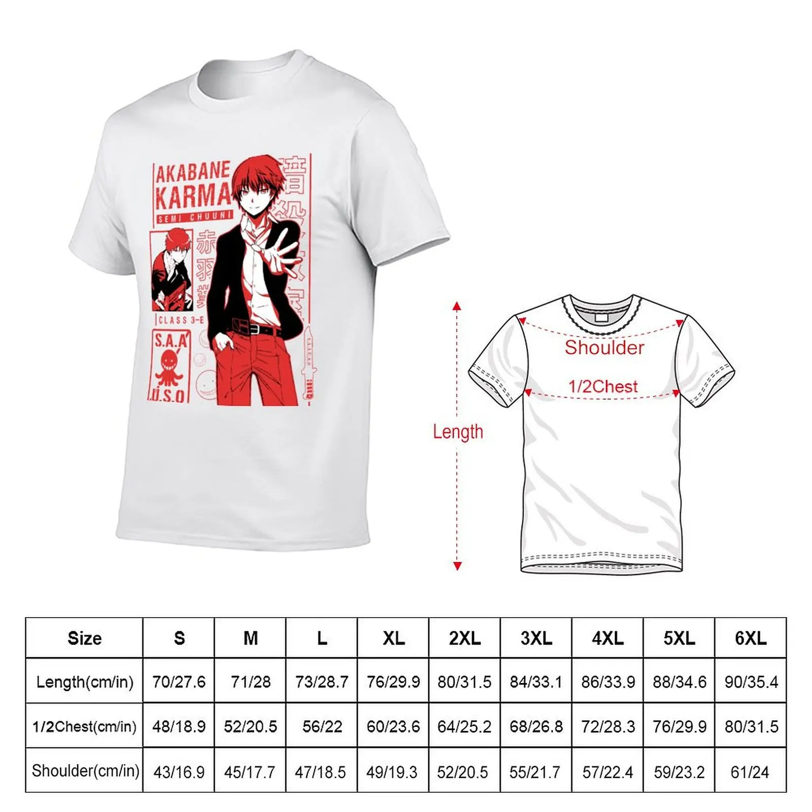 KARMA AKABANE T-Shirt cotton t shirt man essential t shirt T-Shirt (art.: 3920d1c964fc6) - 3920d1c964fc6