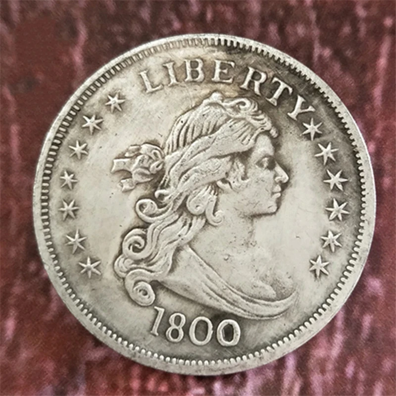 Коллекция 1800 года, памятная монета в виде американского Орла, Соединенные Штаты, искусственный сувенир, детские подарки для мальчиков, девочек и взрослых