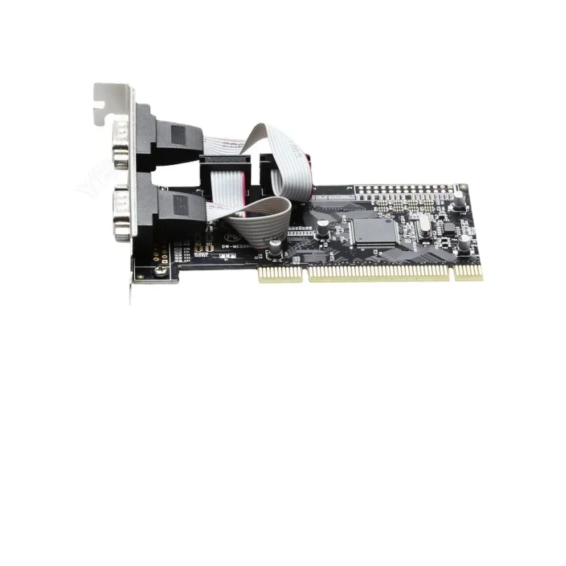 Фото PCI to 2 Ports RS232 Serial Port COM DB9 9Pin Serial Card Expansion Controller Adapter Chipset ASIX/AX9865 for Desktop Computer №2