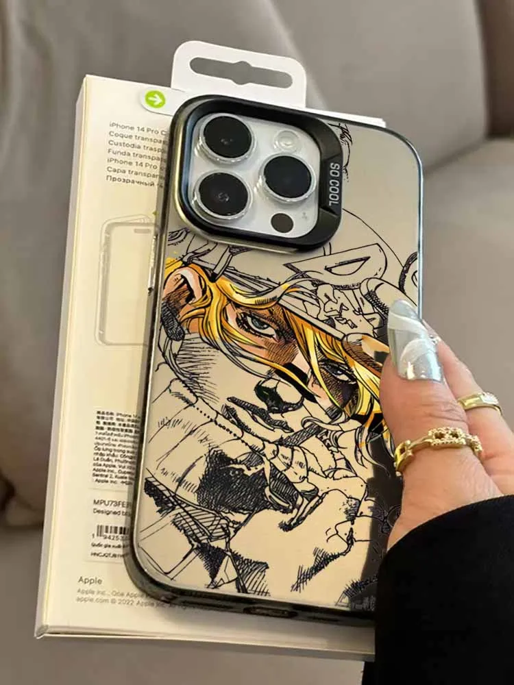 Фото JOJO Anime Kujo Jotaro для POCO F3 F4 X3 X5 F6 F4 X6 F5 X7 F7 C31 M3 C50 C51 Xiaomi 11 12 13 Lite Pro Красочный чехол для телефона Funda №4