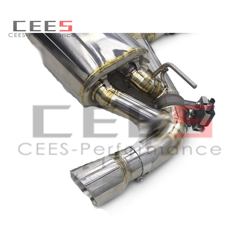 Фото CEES Free Flow Downpipe для Toyota Supra A90/A91 MK4/MK5 3.0T 2020-2024, серебристая труба для гоночного автомобиля, выхлопная система Valvetronic Catback №4