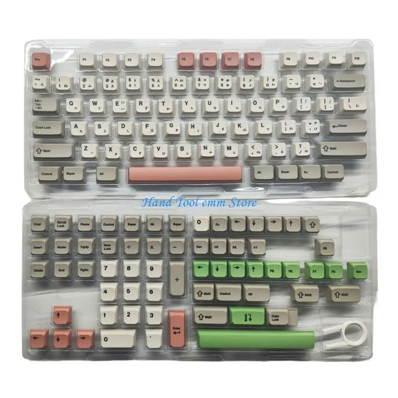 Фото H37F 138 9009 RETRO PBT KEYCAPS XDA Профиль Dye Подкап №3