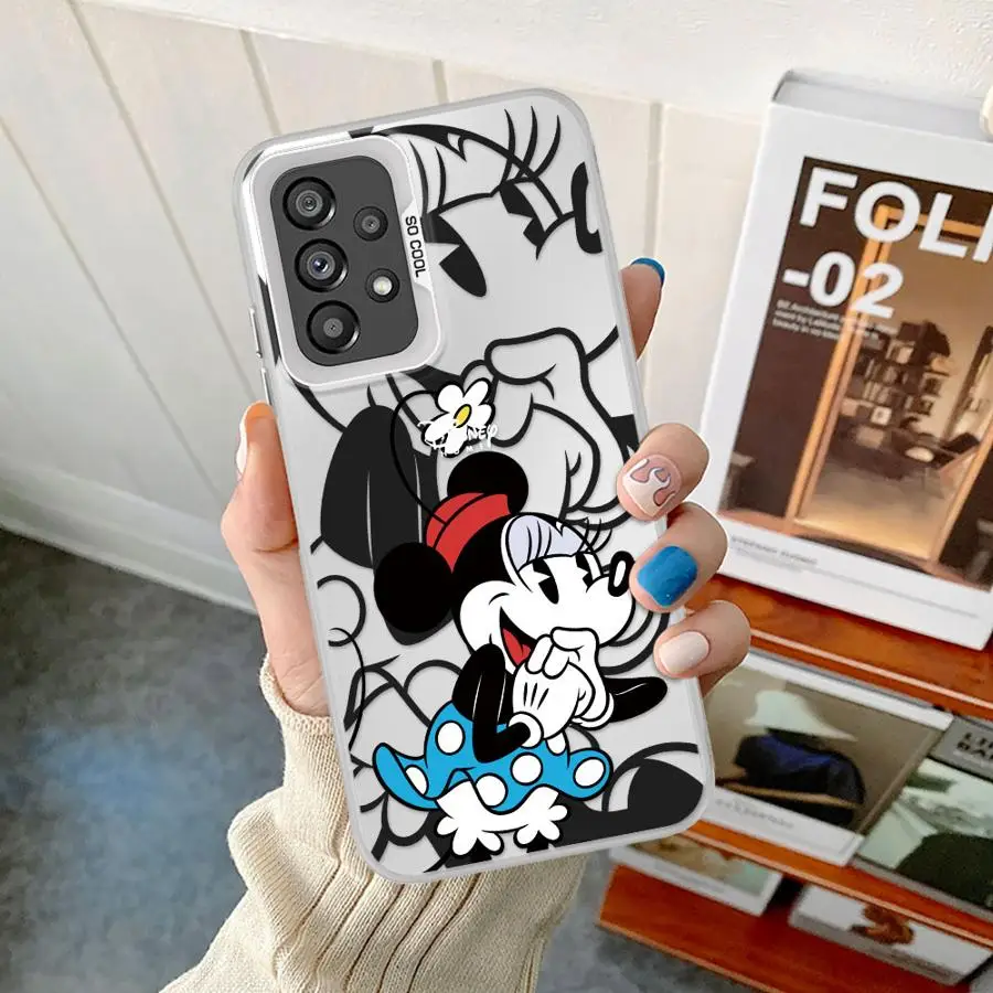 Фото Чехол для телефона Disney с Микки и Минни Маус для Samsung Galaxy A72 A51 A56 A53 A35 A54 A73 A71 A55 A52 A26 A36 №5