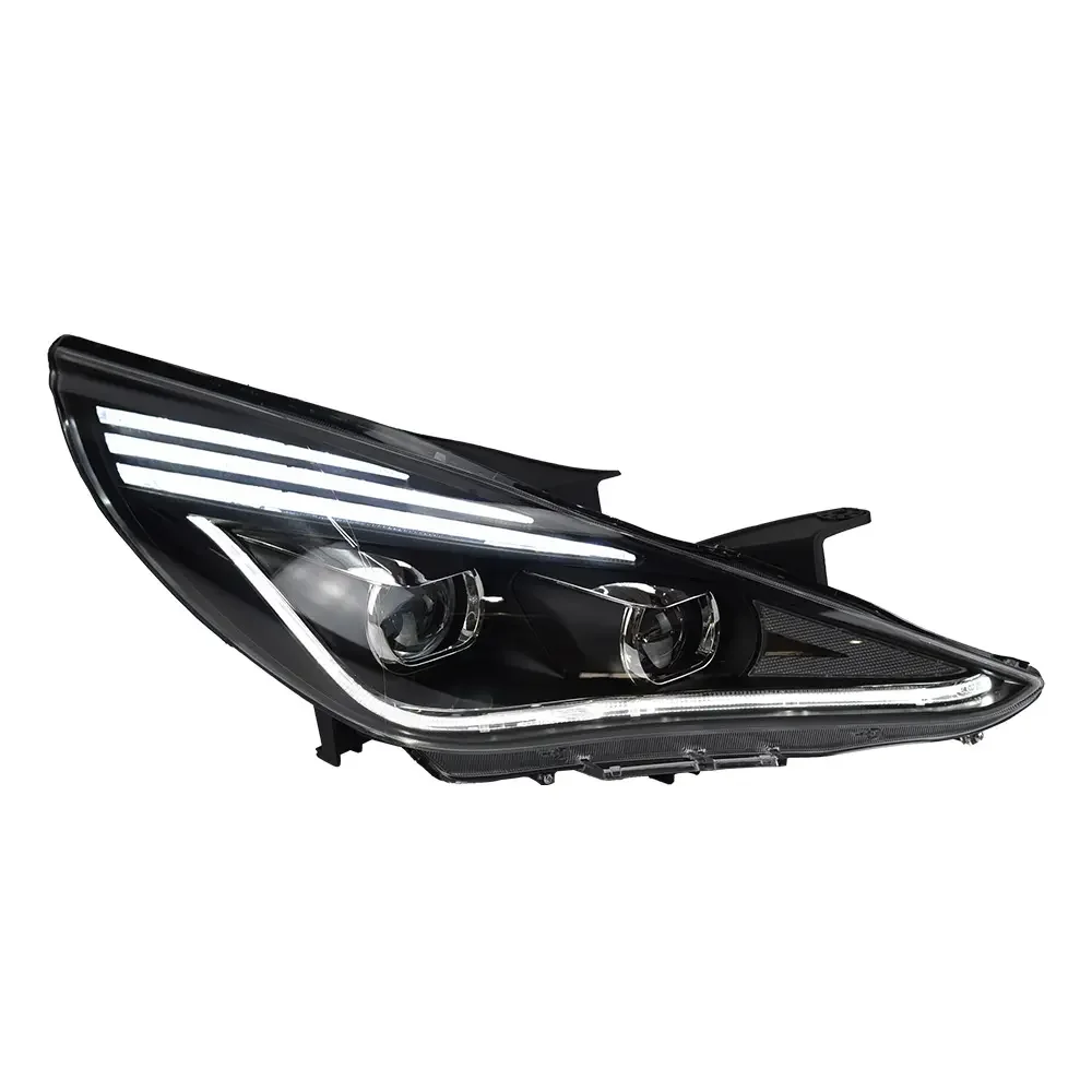 Новое поступление светодиодных фар для Sonata YF Sonata I45 Angel Eyes, светодиодные фары 2009-2014 года, тип для Hyundai