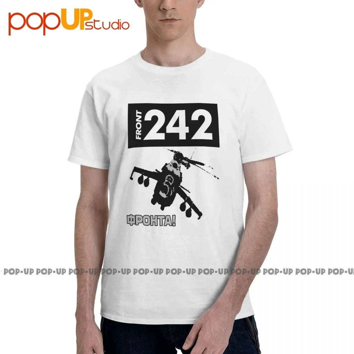 Верхняя передняя часть 242 Фронта! Футболка Hubschrauber Helicopter Ebm Fla Vac Covenant 01, хипстерская рубашка, хит продаж