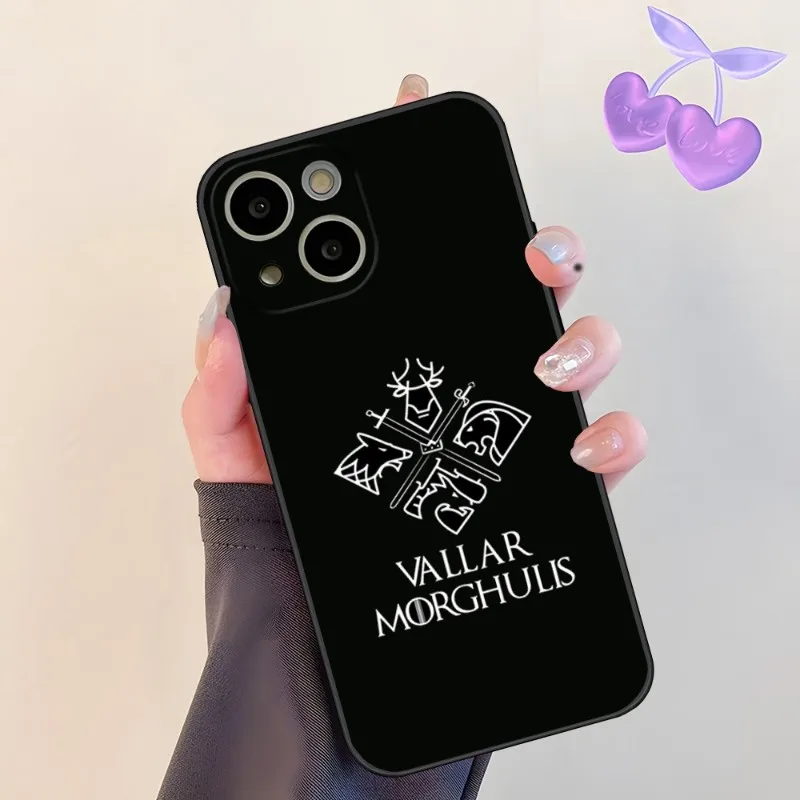 Фото Чехол Valar Morghulis для телефона 14 Pro Max для Apple Iphone 13 14 12 Mini 11 Xr X Xs Pro Max 8 6s 7 6 Plus, задняя крышка №5