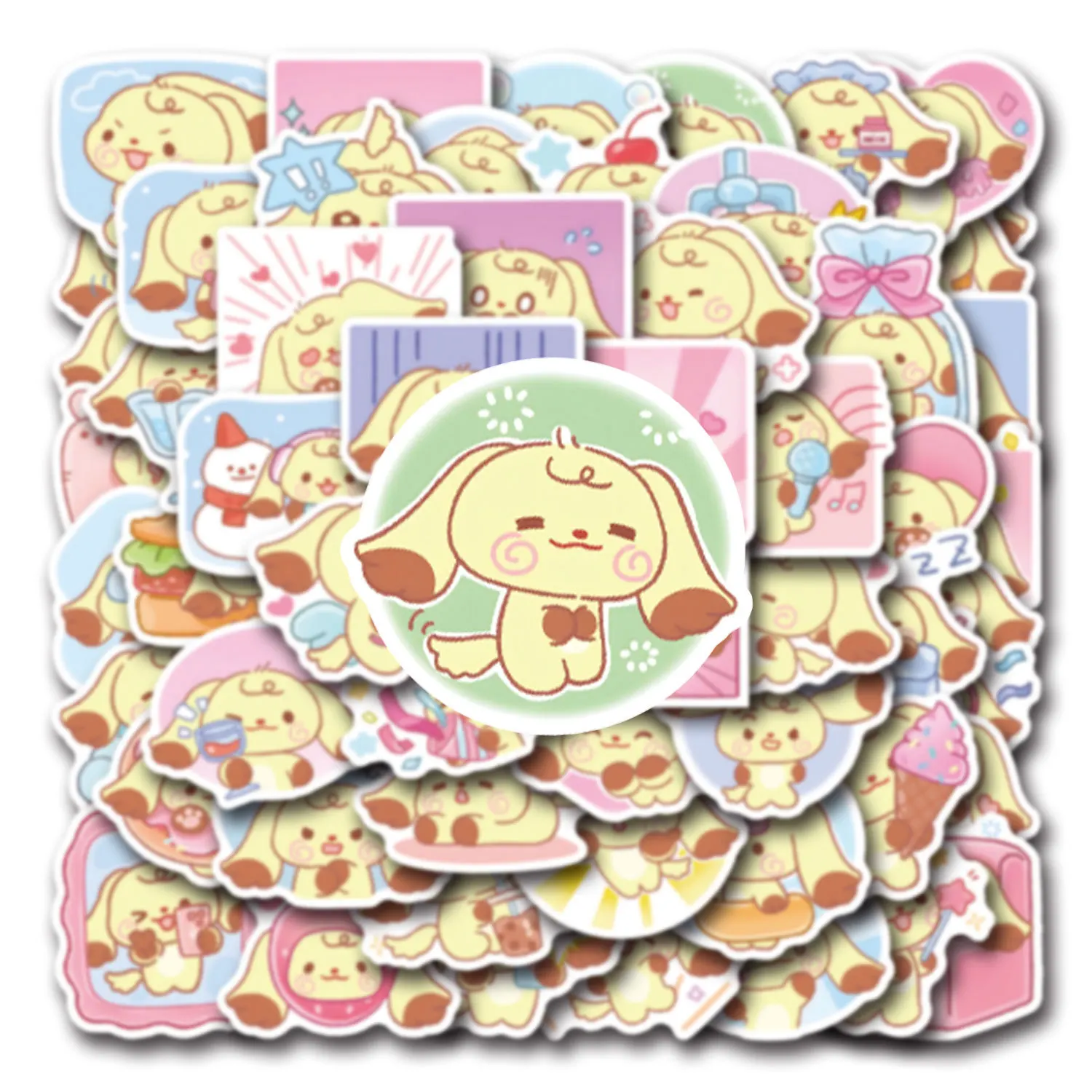 Стикеры Kawaii Sanrio с помпоном пурином, Мультяшные милые граффити, декоративные аксессуары для скейтборда, телефона, Детские Водонепроницаемые наклейки, 10/30/55 шт.