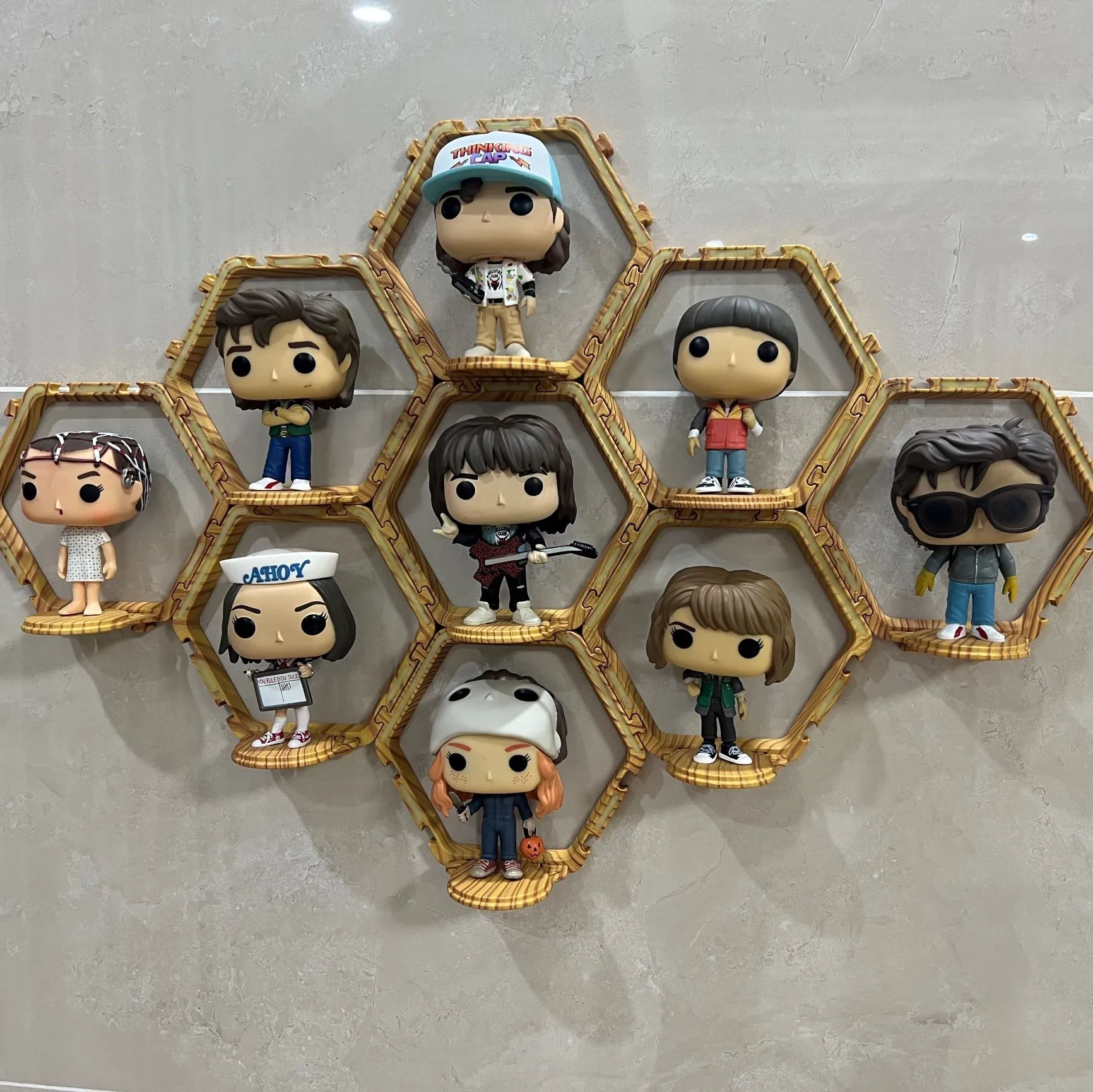 Фото 9-упаковка деревянной плавающей полки для Funko Pop слепая коробка LEGO строительные блоки фигурка игрушка настенная для предметов коллекционирования №2