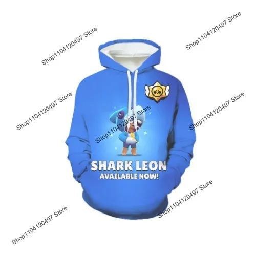 Фото 4T-16T Cosplay Costumes Kids Hoodie Winter Clothes Pullover Hooded Sweatshirt Boys Anime Game Leon Cosplay Clothes Fleece Tops №5