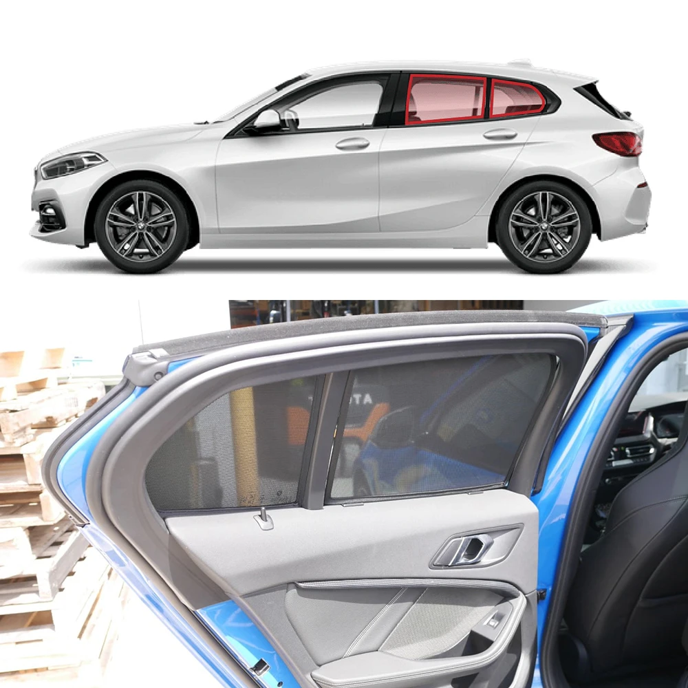 Для BMW 1 серии F40 2019 2020 2021 2022 2023 2024 Автомобильный солнцезащитный козырек на лобовое стекло, занавеска на заднее боковое окно, солнцезащитный козырек