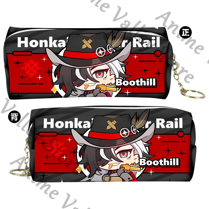 Фото Аниме Honkai: Star Rail Sparkle Acheron Herta Silver Castorice пенал для косплея мультяшная сумка для ручек сумки для карандашей пенал подарок №3