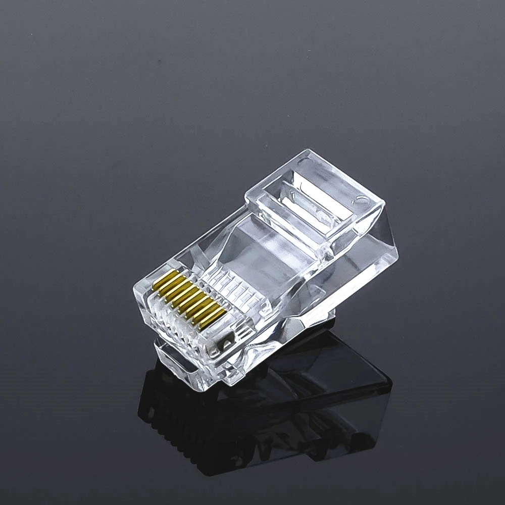 Фото 50 шт. разъем Rj45 Cat5e сетевой неэкранированный 8-контактный модульный разъем utp rj45 HY327 №3