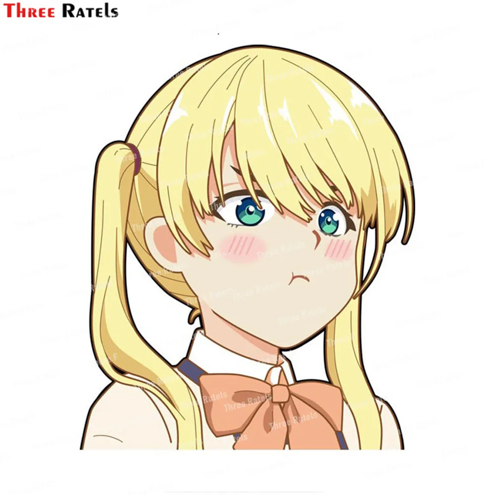 Автомобильные наклейки Three Ratels K388 Kanojo mo Kanojo Mirika, виниловые наклейки для лэптопа, окон, мотоцикла, автомобильная Водонепроницаемая Наклейка С фургоном