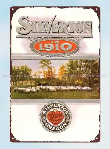 Ретро-постер Silverton 1910, металлический жестяной знак, звезда, Настенный декор