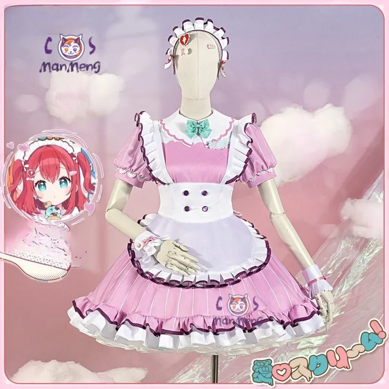 Фото Вакана Шики Ухара Аюму Руби Куросава LoveLive!Саншайн! Костюм для косплеяAiScReam на Хэллоуин, милое платье горничной Лолиты для девочек №5
