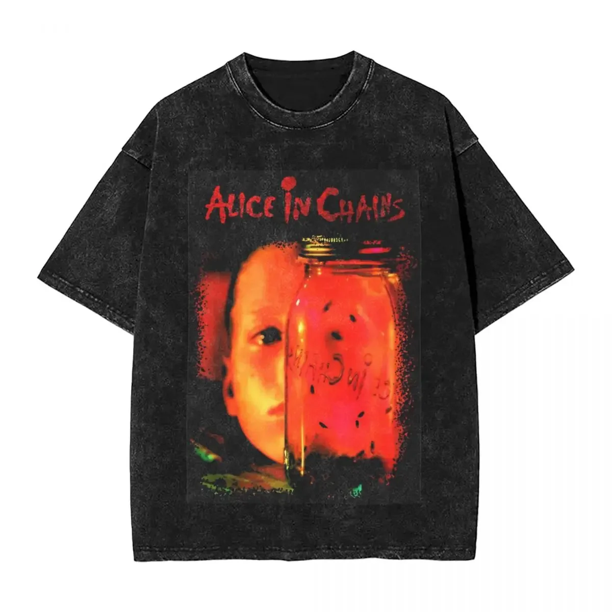 Мужская потертая футболка Alice In Chains AiC JarFlies, уличная хлопковая футболка, пляжные футболки с круглым вырезом для отдыха, топы большого размера с узором